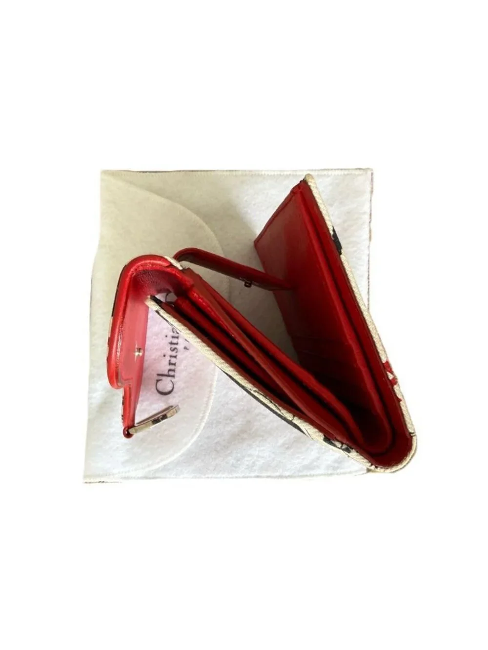 Dior Hardcore Record Print Bifold Wallet
